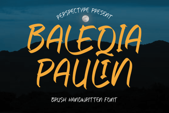 Baleqia Paulin: A Handwritten Brush Font for Editorial Charm