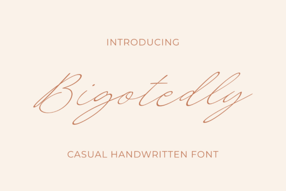Bigotedly: A Charming Script Font for Web Design