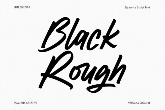 Black Rough: A Bold and Stylish Font for Modern Editorial Design