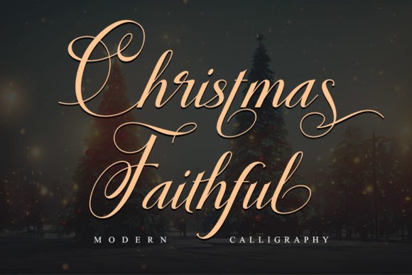 Christmas Faithful: A Charming Script Font for Editorial Elegance