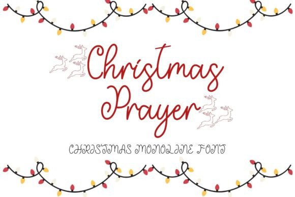 Christmas Prayer: A Festive Script Font for Editorial Design