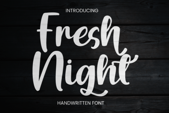 Discover Fresh Night: A Handwritten Font for Editorial Charm