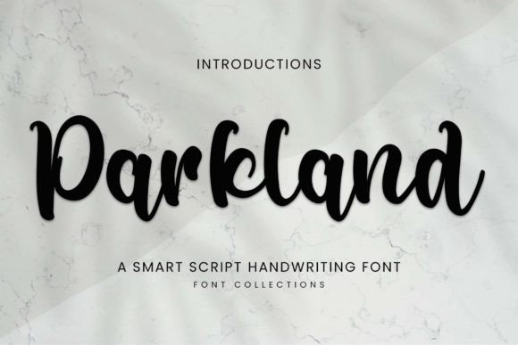 Discover the Charm of Parkland: A Dazzling Script Font