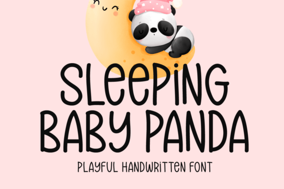 Discover the Charm of Sleeping Baby Panda Font