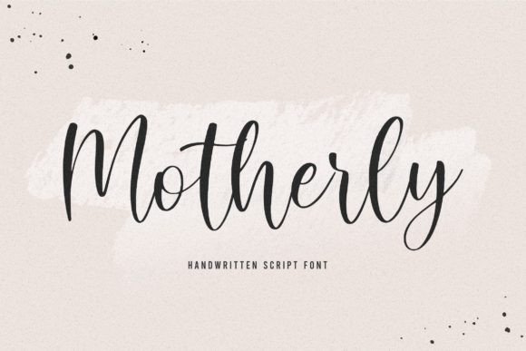 Discover the Elegance of Motherly: A Romantic Script Font