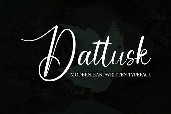 Elevate Your Brand with Dattusk: The Perfect Script Font