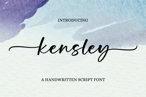 Elevate Your Campaigns with Kensley: A Delicate Handwritten Font