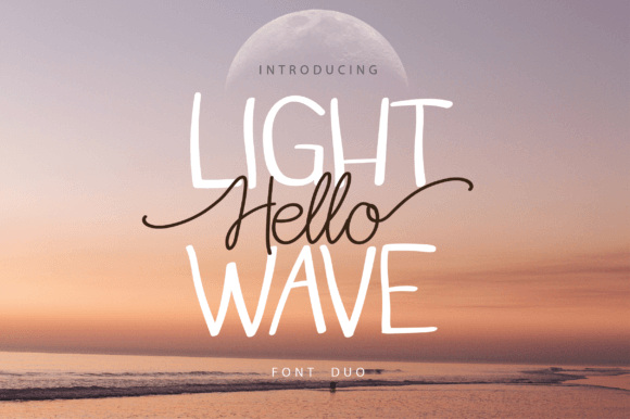 Enhance Your Web Design with Hello Light Wave Duo Font