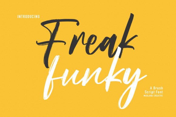 Freak Funky: A Cool Handwritten Brush Font for Branding