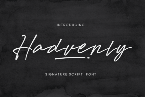 Hadvenly: Elevate Your Brand with This Signature Script Font