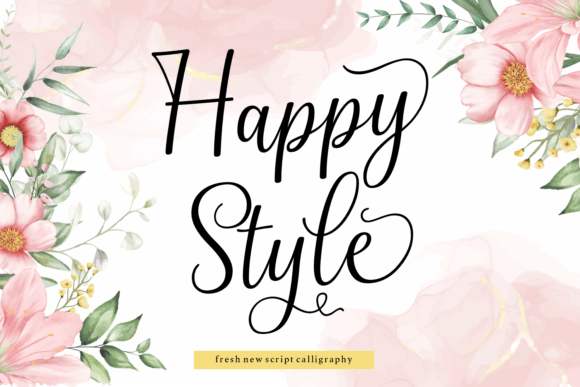 Happy Style: Elevate Your Campaigns with This Elegant Script Font