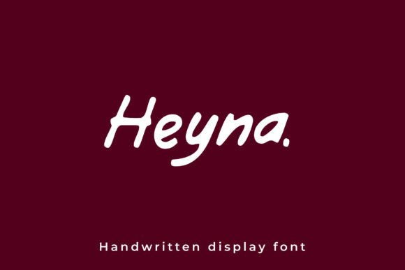 Heyna: A Handwritten Font for Professional Branding