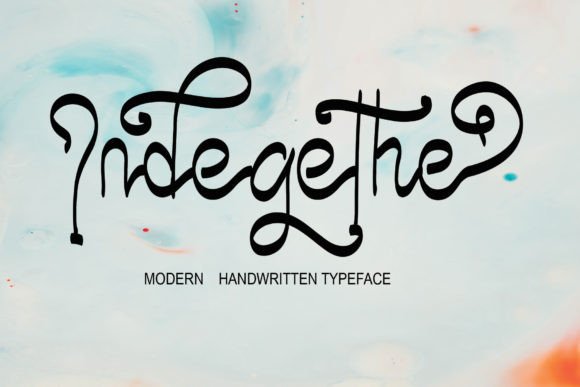Indegethe: A Handwritten Font for Creative Campaigns