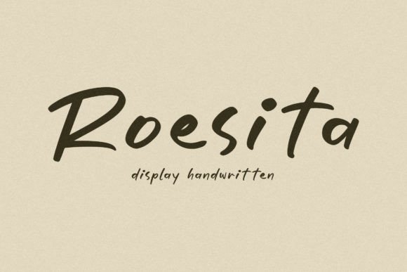 Roesita: A Handwritten Font for Creative Web Design