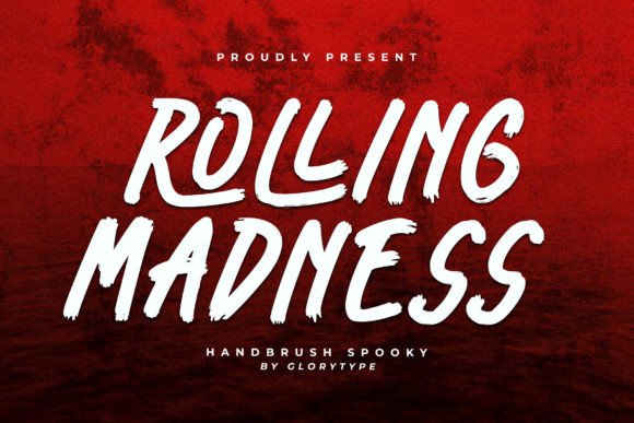 Rolling Madness: A Spooky Handwritten Font for Bold Campaigns