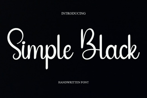 Simple Black: A Handwritten Font for Editorial Elegance