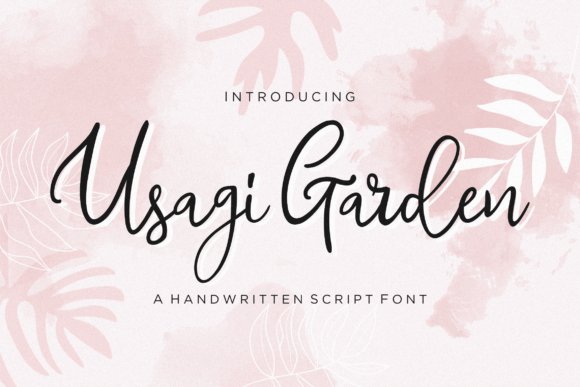 Usagi Garden: A Handwritten Script Font for Creative Web Design